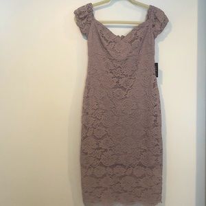 Off-shoulder Lace Dress